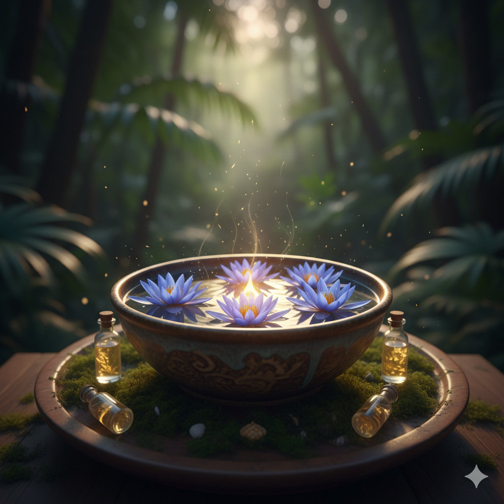 The Spiritual Meaning Behind Blue Lotus & Sacred Oils